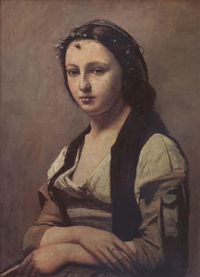 Jean Baptiste Camille  Corot La femme a la perle (mk11) Germany oil painting art